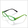 緑でおしゃれに！メガネ イラレ/ベクトルデータ