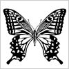 アゲハ蝶のイラスト