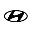 韓国の自動車メーカー　ヒュンダイ（HYUNDAI/現代）のロゴ