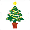 クリスマスツリー（もみの木）のイラスト