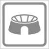 スタジアム・競技場の簡易アイコンイラスト