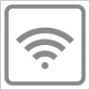Wi-Fi（ワイファイ）スポットの簡易アイコンイラスト