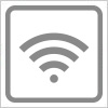 Wi-Fi（ワイファイ）スポットの簡易アイコンイラスト