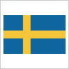 青地に金十字が入ったスウェーデンの国旗（縦横比5：8）パスデータ
