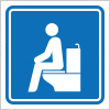 洋式トイレを表すピクトグラム標識アイコンマーク