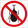 昆虫採集等の禁止を表す標識アイコンマーク