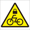 自転車への施錠注意を表す標識アイコンマーク