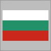 白・緑・赤の組み合わせからなるブルガリアの国旗
