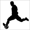 サッカー　影絵