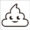 愛らしいうんちのキャラクターイラスト