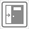 引き戸・スライドドア案内の簡易アイコンイラスト