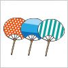 うちわのイラスト