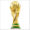 サッカーワールドカップのトロフィー イラレデータ