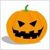 かぼちゃをくりぬいたお化け　ハロウィン