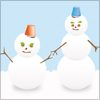 雪だるまのイラスト