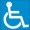 車いすマークのアイコン