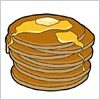 パンケーキのイラスト素材