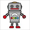 ロボットのおもちゃのイラスト