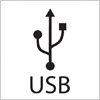USB（ユニバーサル・シリアル・バス）のロゴマーク