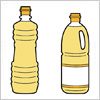 植物油の容器のイラスト2種類セット