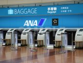 羽田空港のANAの自動手荷物預け機