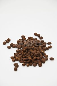 コーヒー豆が積まれたの写真
