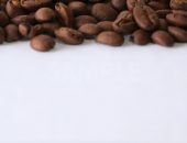 下に余白を設けたコーヒー豆の写真（縦）