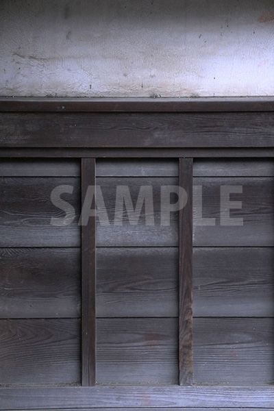 漆喰と木材の日本的な塀のテクスチャー写真・フォト素材