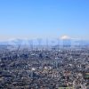 東京都庁・展望室から見た町並みと富士山の写真