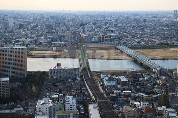 街並みを見下ろした写真・フォト