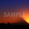 スカイツリーと富士山と日没の写真・フォト