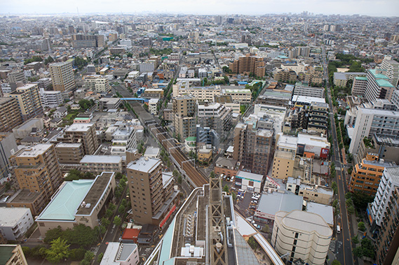 タワーホール船堀 展望台（4）からの写真・フォト素材