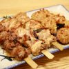 串焼き盛り合わせ(カシラ・もも・ネギま・つくね・ぼんじり)の写真・フォト素材