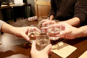 日本酒の乾杯の写真・フォト