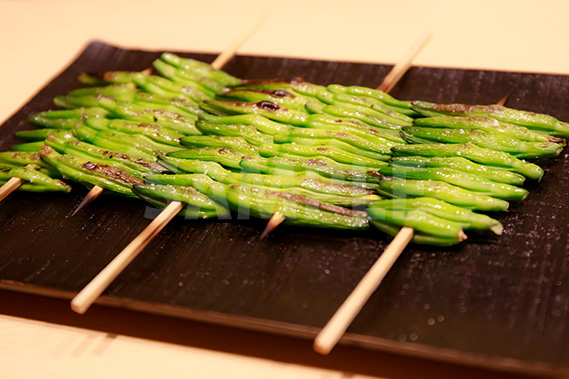 金針菜・ゆりのつぼみ（串）の写真・フォト素材