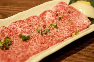 特上カルビ（焼肉）の写真・フォト素材