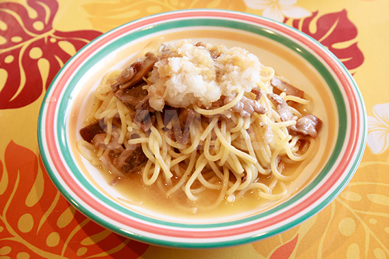 おろし醤油パスタの写真・フォト素材