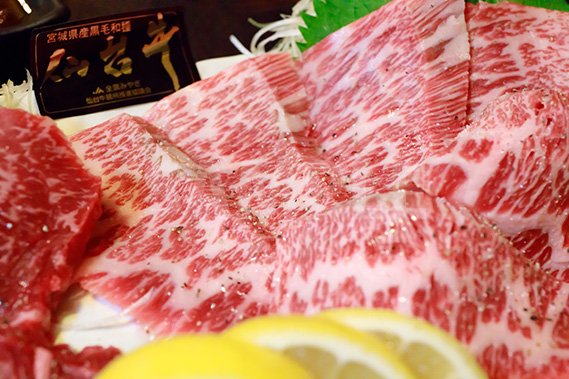 和牛ササミ(焼肉)の写真・フォト素材